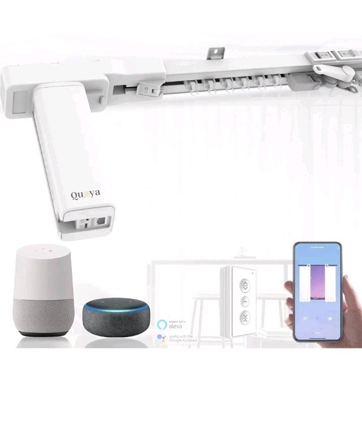 Smart Electric Curtain Track – Adjustable, Quiet, Alexa & Google Home Ready