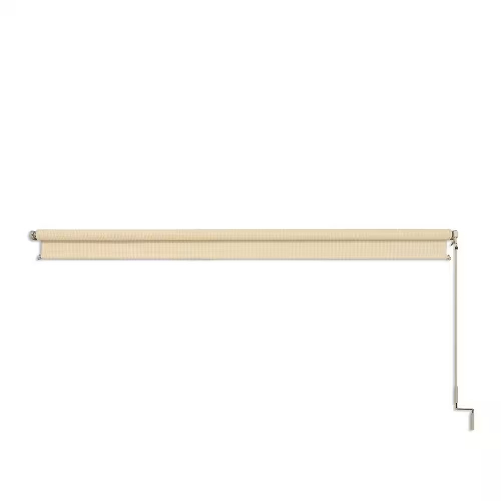 Sesame UV Blocking Fade Resistant Fabric Exterior Roller Shade 96 In. W X 72 In.