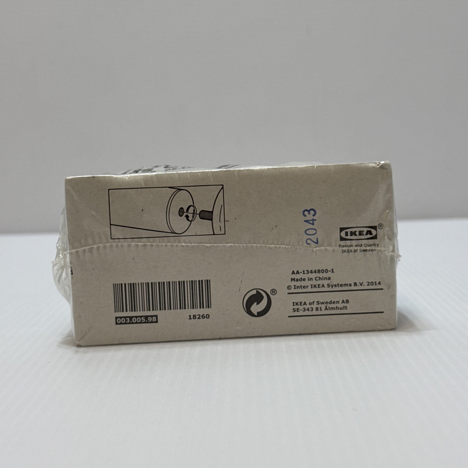 2 Pack IKEA Forratt Finials Stark White Porcelain Knobs Francis Cayouette NEW