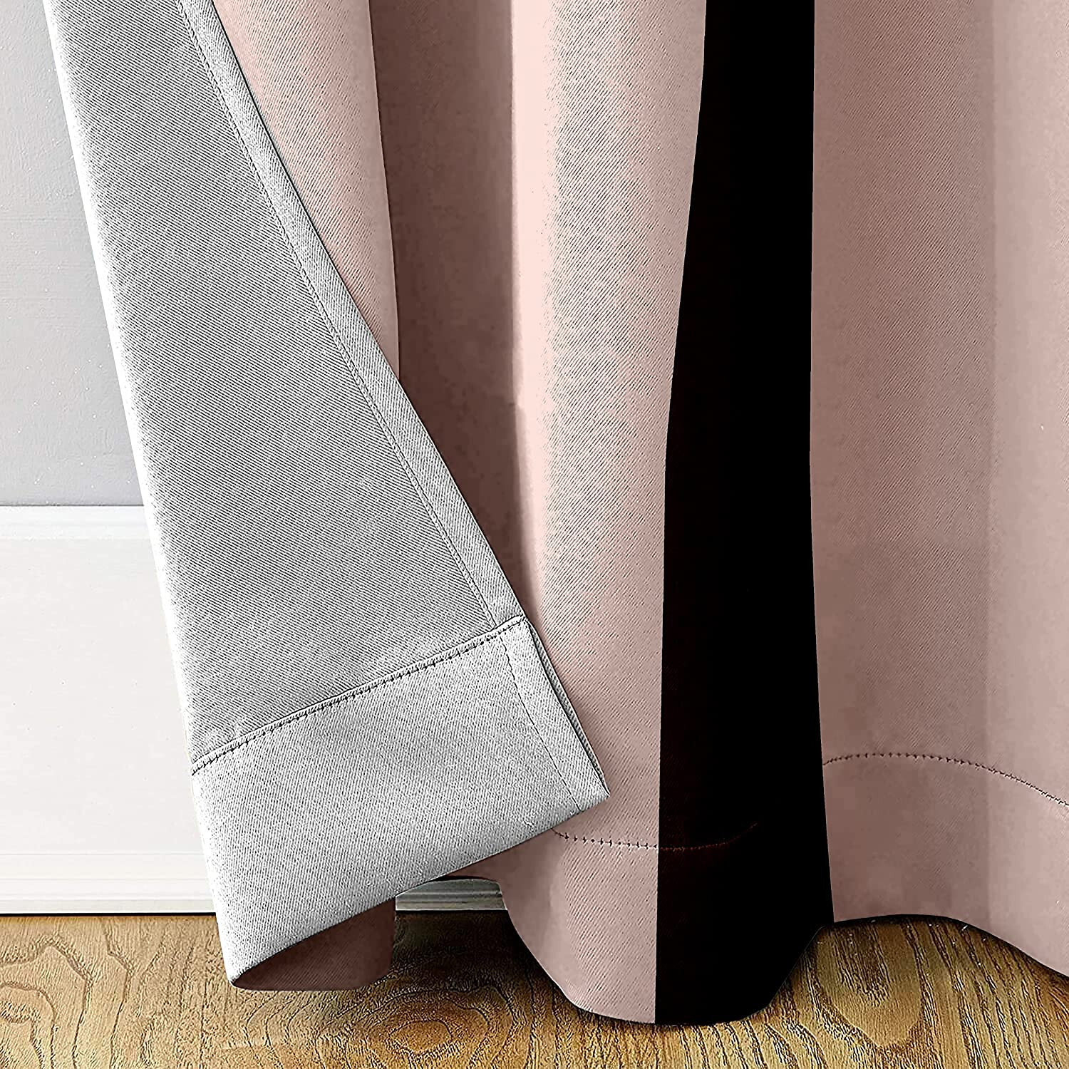 Printed Curtain for Door Living Room Bed Room Home 7 Feet Long Pack of 2 pink