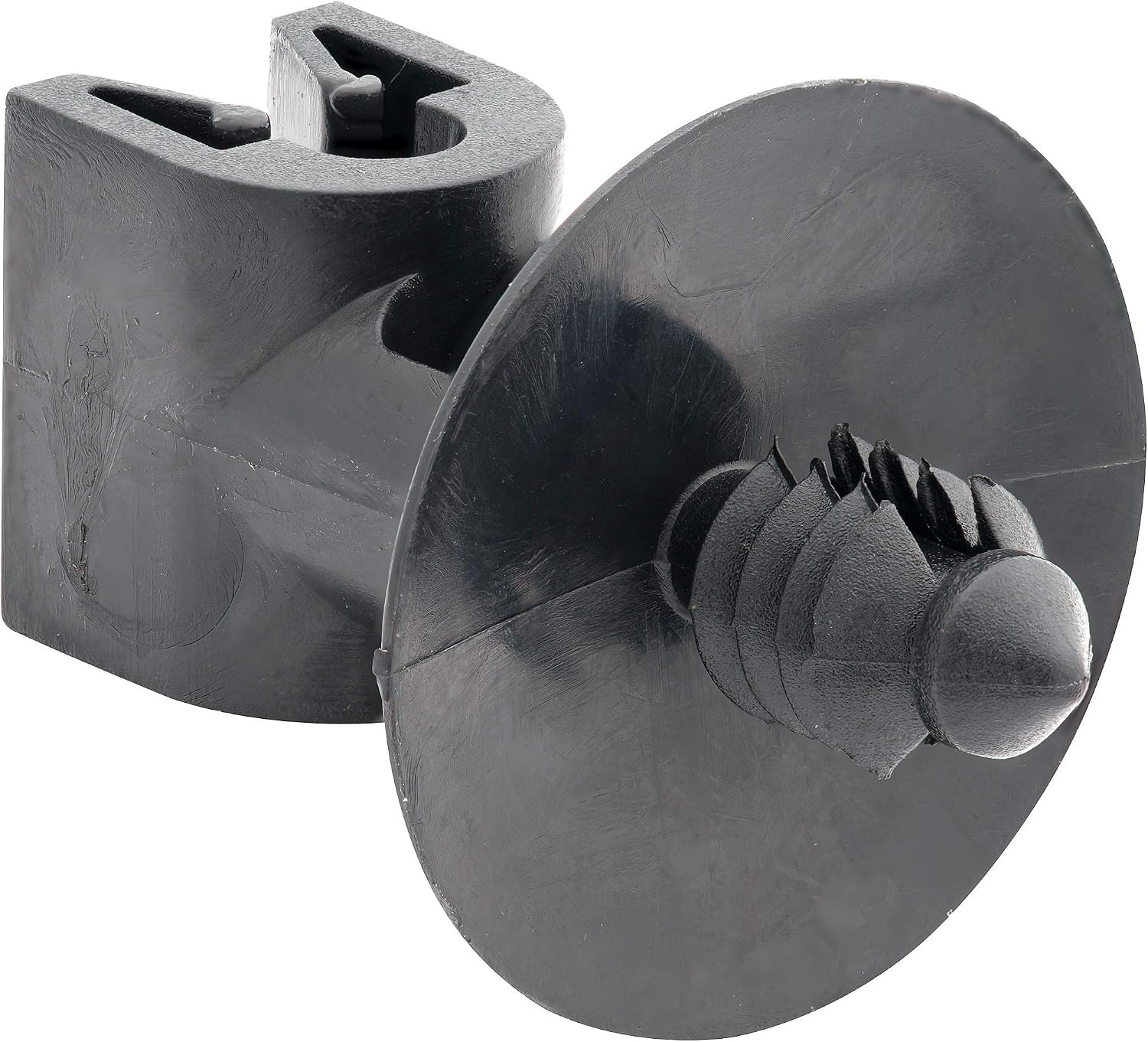 Black Nylon 3/16 Brake Line Mounting Clip, Single Slot – Bag of 10