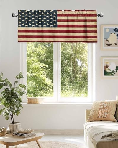 Window Valance Independence Day 54″W x 18″L (Pack of 1) National Flagbkr2026