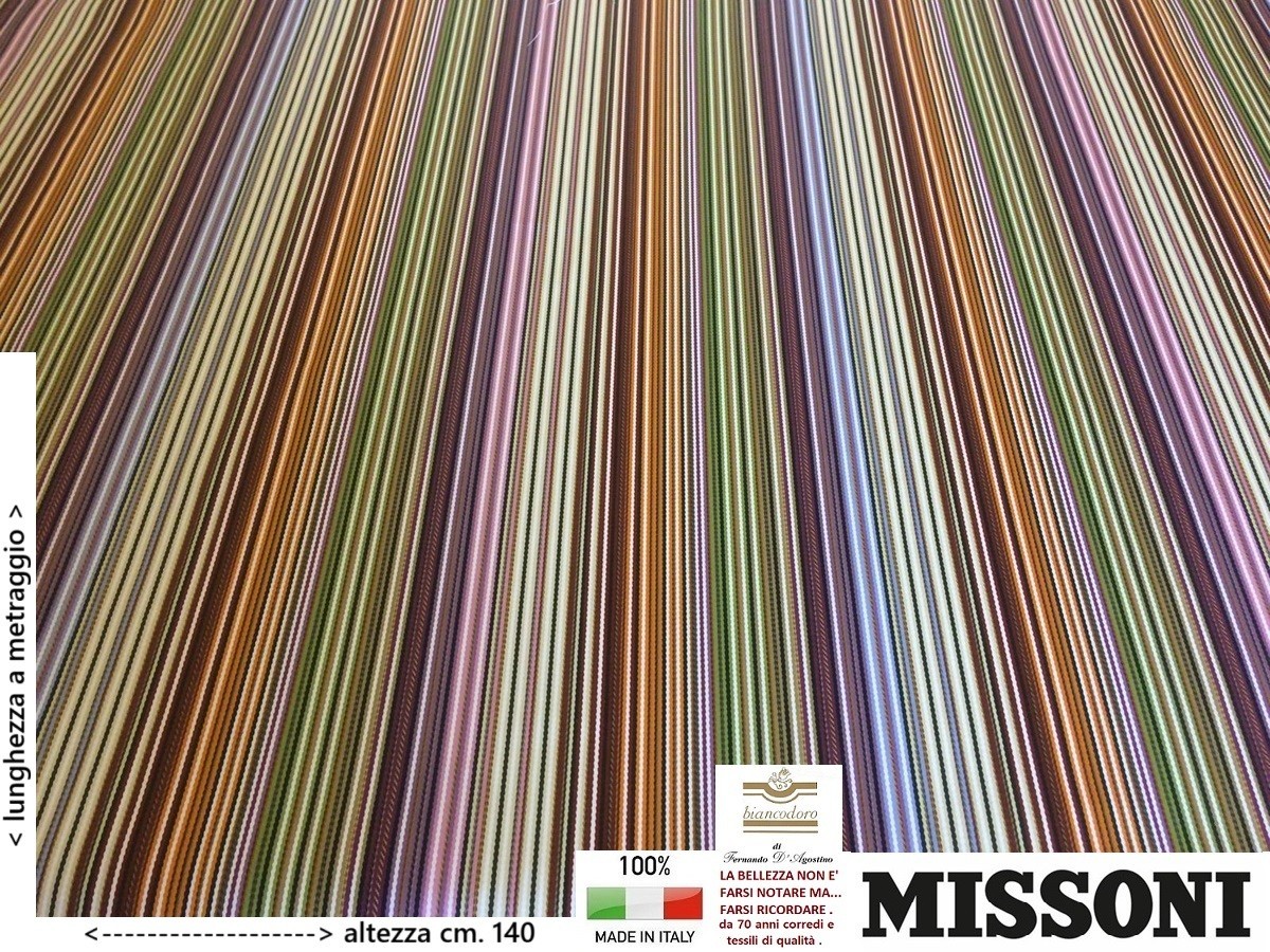 Fabric MISSONI by the meter height 140 cm. Furnishing upholstery curtains etc.