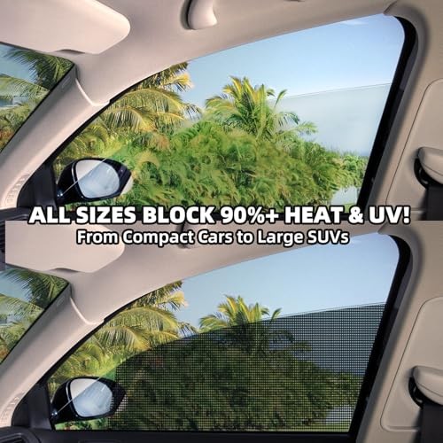 Car Side Window Sunshade Film – Removable Tint for Car 28″L*20.5″W (4 PCS)