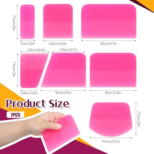 7 in 1 PPF Squeegee Kit, Anti-Scratch Rubber Soft TPU Squeegee, Small Tint