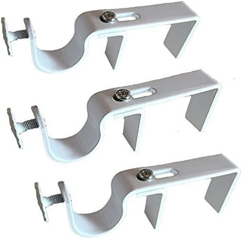 NONO Bracket – No Drill Curtain Rod Bracket for Vertical Blinds, outside Mounted