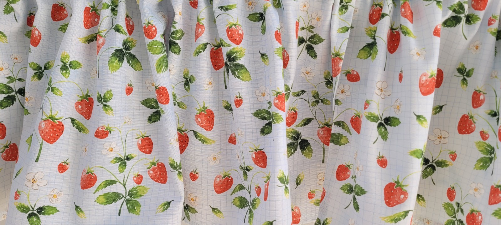 Strawberry Kitchen Valance Curtain