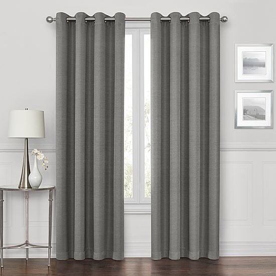 Max Blackout Prescott Grommet Top 100% Blackout Curtain Panel 50″x63″ Gray