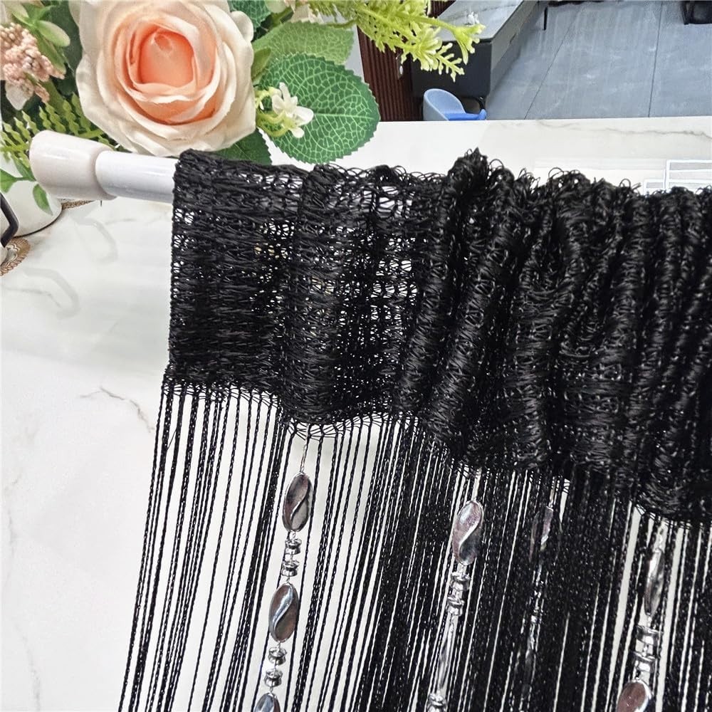 100cmX200cm Decorative Door String Curtain Beads Wall Panel Fringe Window Roo…
