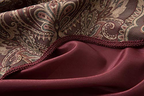 5 Piece Unique Window Curtain Set, Assorted Colors, Room Darkening Drapes