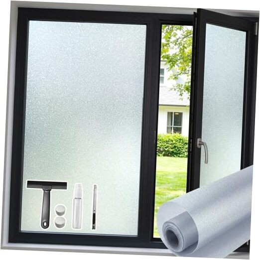 Frosted Glass Window Privacy Film, 11.8×47.2inch/30x120cm Diamond-white