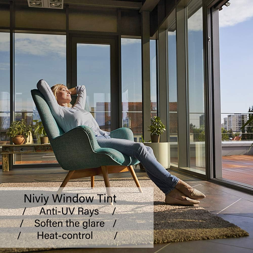 One Way Daytime Window Film Privacy Mirror Effect Self-Adhesive Window Tint UV H