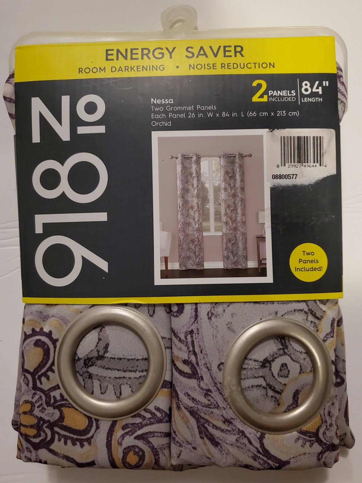 Nessa NO 918 Orchid 2 Panels Each 26″X84″ Room Darkening & Noise Reduction
