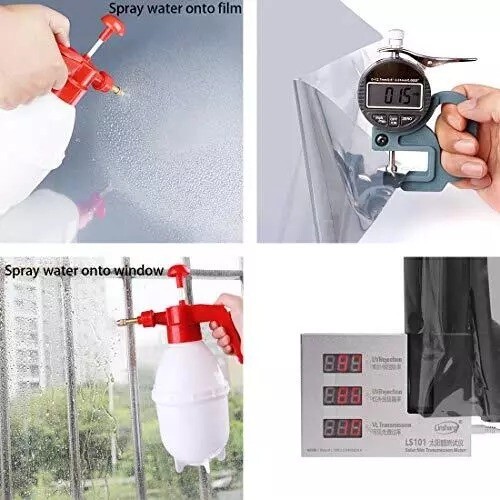 000Papel Para Polarizado Para Autos Efecto Espejo Control De Calor Anti Uv Plata