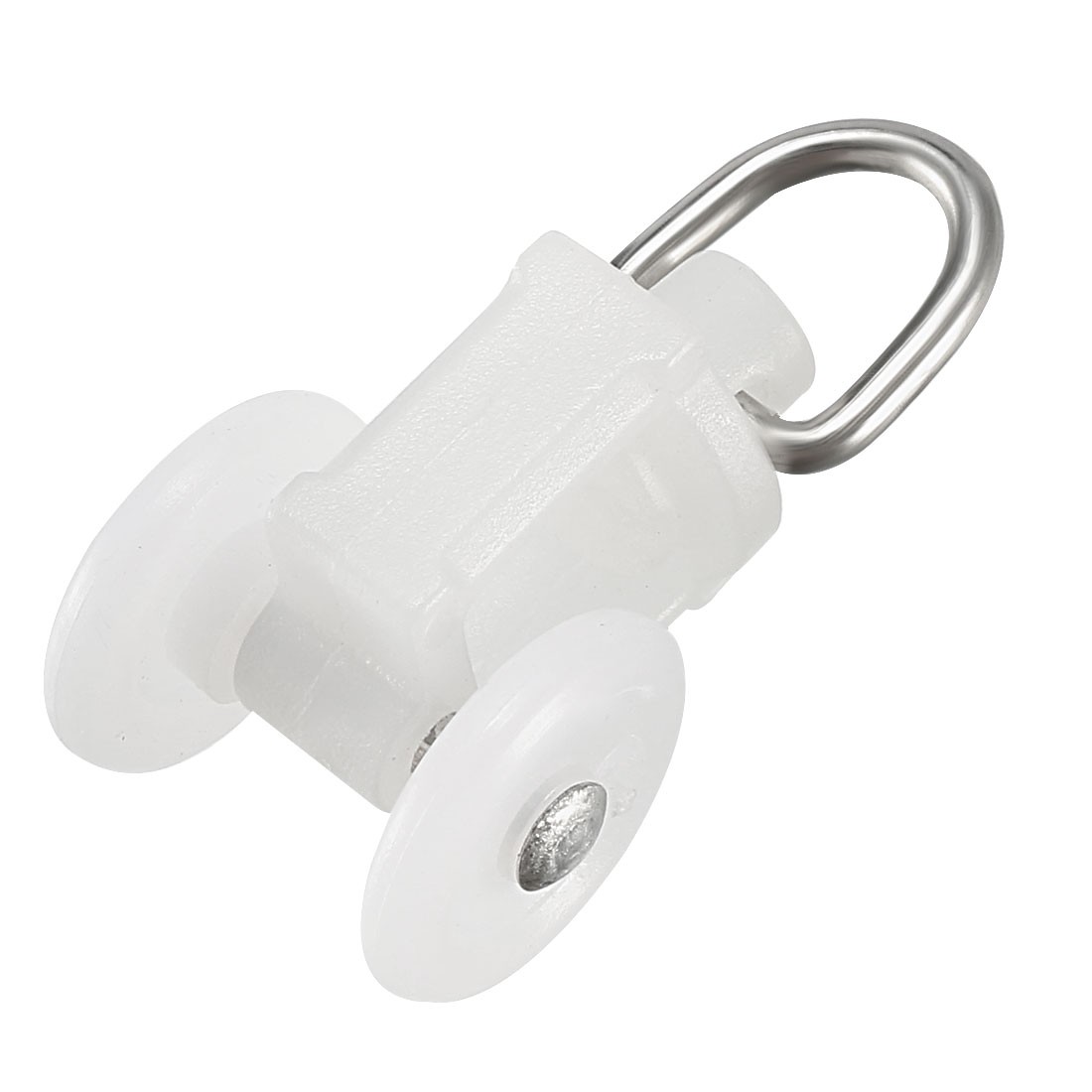 Curtain Track Rollers Plastic Twin Wheeled Carriers 11.5mm Dia 80Pcs