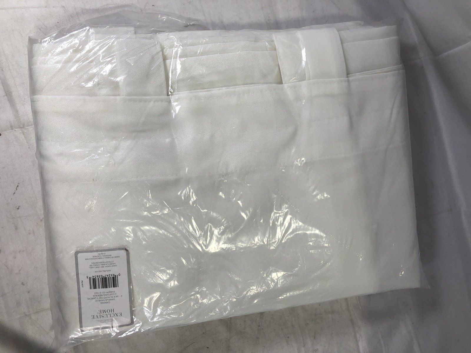Exclusive Home Cabana Vanilla Vanille 2 Curtains 54×96 Rod Pocket 100% Polyester