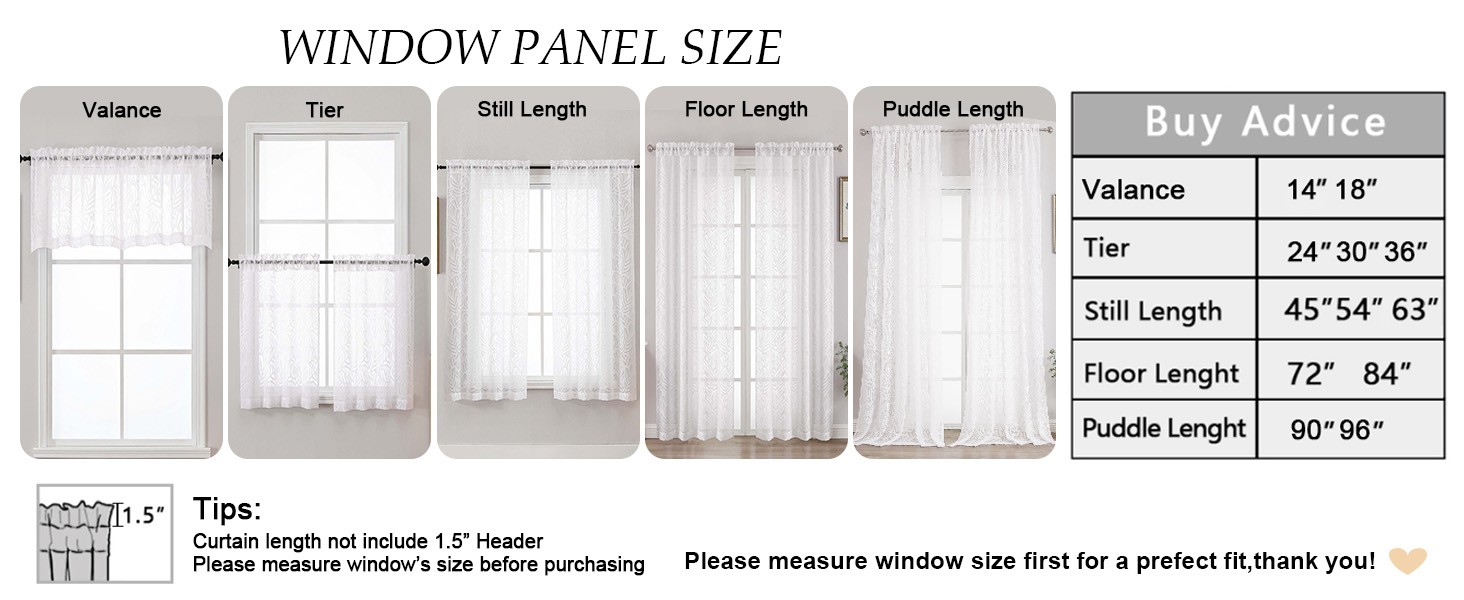 Navy Blue Sheer Curtains 72 Inches Long 2 Panels, Voile Soft Airy Leaf Jacquard