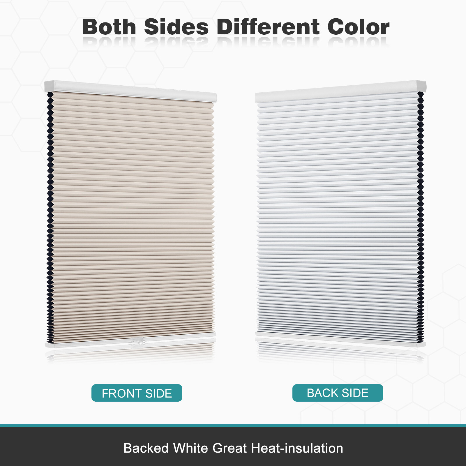 38mm Blackout Honeycomb Blinds For Window Cordless Cellular Shades-Six Colors
