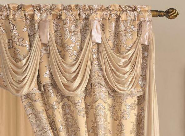Window Curtains 2 Panel Set Luxury Red Burgundy With Valance and Sheer