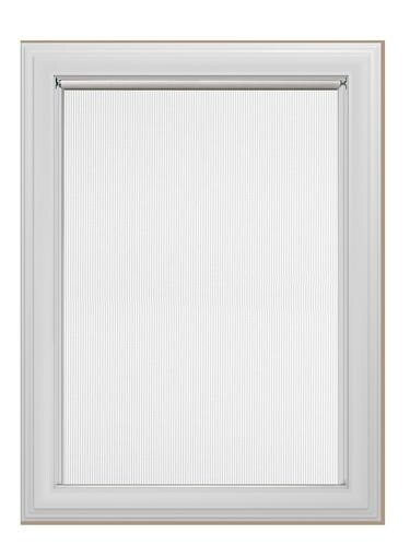 55″x72″ White Decorative Window Light Filtering Cordless Solar Roller Shade