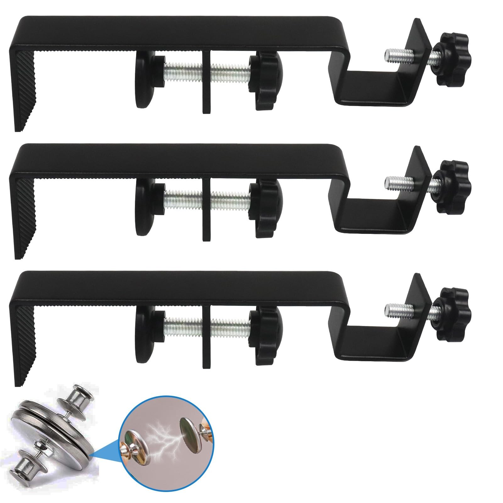 Outside Integrated Blind Curtain Rod Bracket Accessories, 1.3 – 2.3 inches Wi…