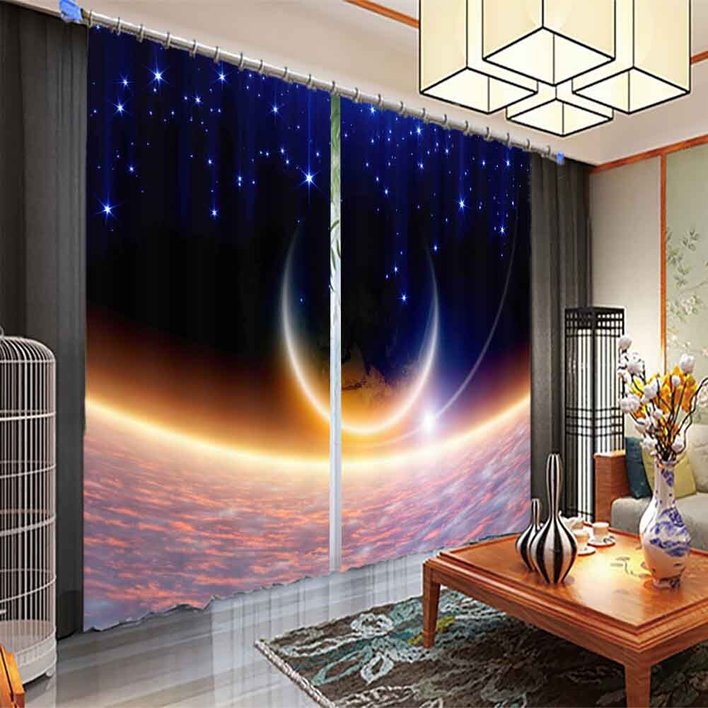 Scale Transfer Light 3D Curtain Blockout Photo Printing Curtains Drape Fabric