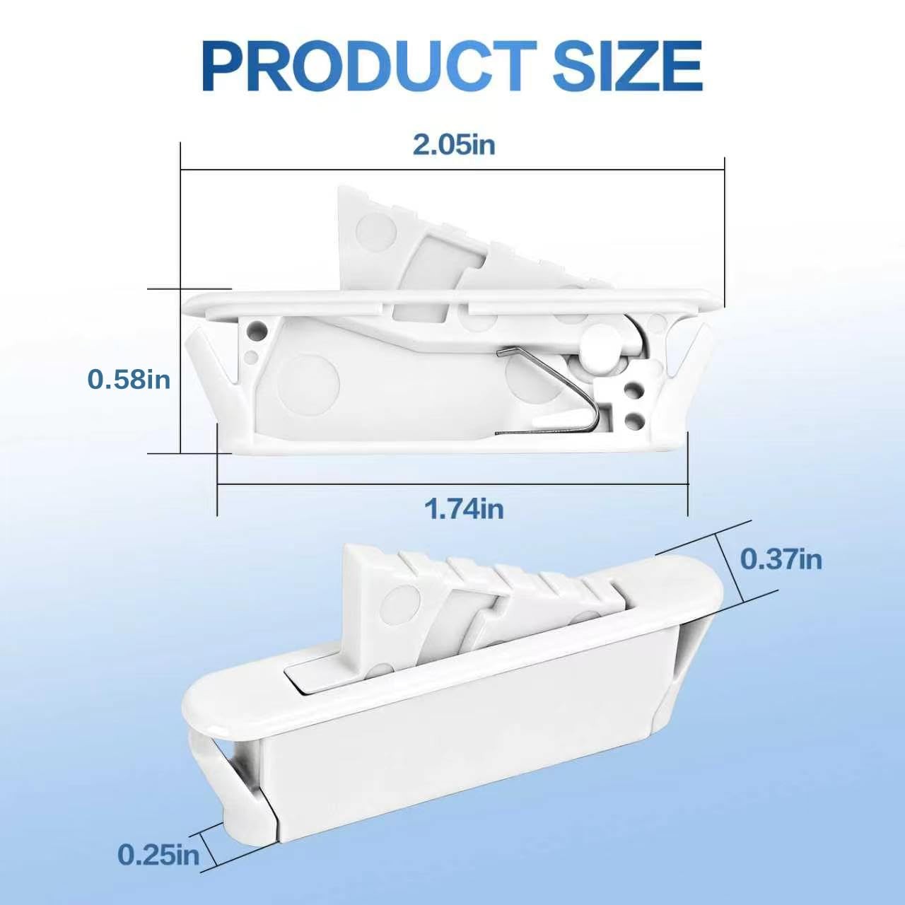 8 Pack Window Sash Vent Stops – Replacement for 1712 Snap-in Limit 1712-8 Pcs