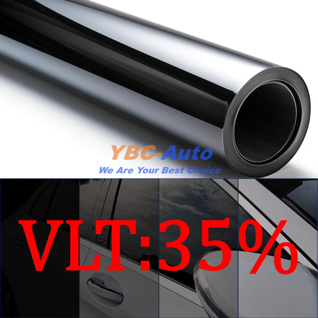 Uncut 20″x100′ FT Window Tint Film Roll Choose the Tint Shades 5%,15%,20%,35%