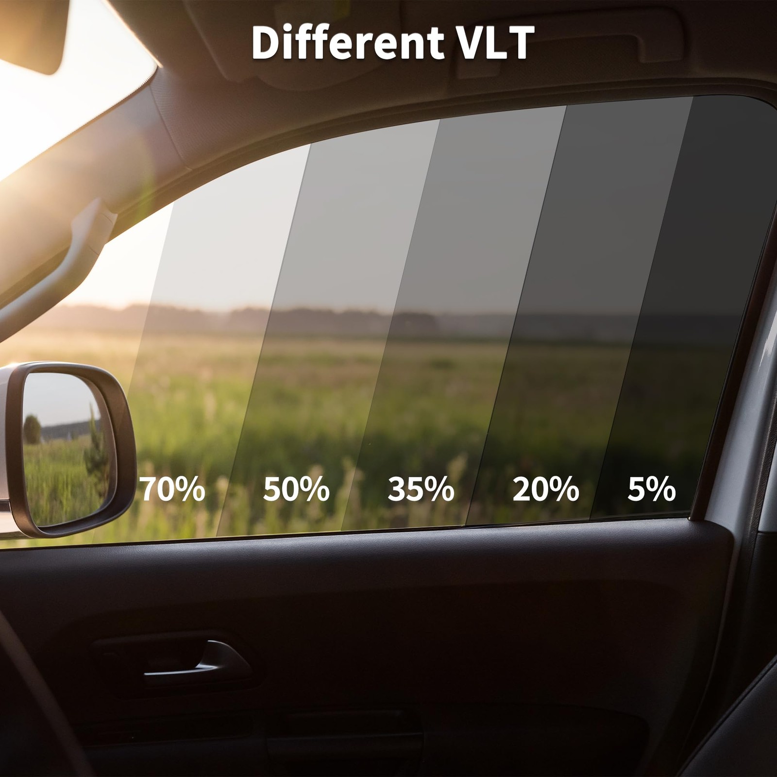 Carbon 2 PLY Car Window Tint Film VLT 65% IRR 15% UVR 47% Green 5ft x 24inch …
