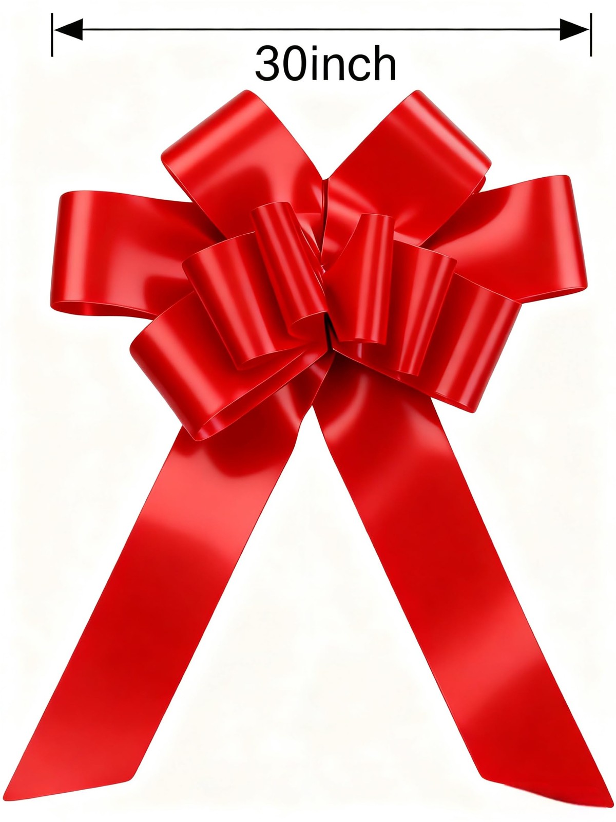 30 Inch Giant red Car Bow Extra Large Pull Bow for New Car Gift, Graduation, …