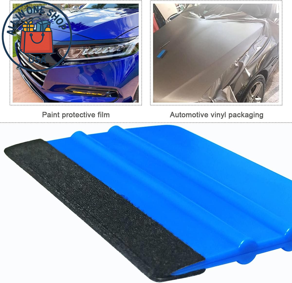 Wallpaper Smoothing Tool Set – Vinyl Squeegee for Peel and Stick Wallpaper