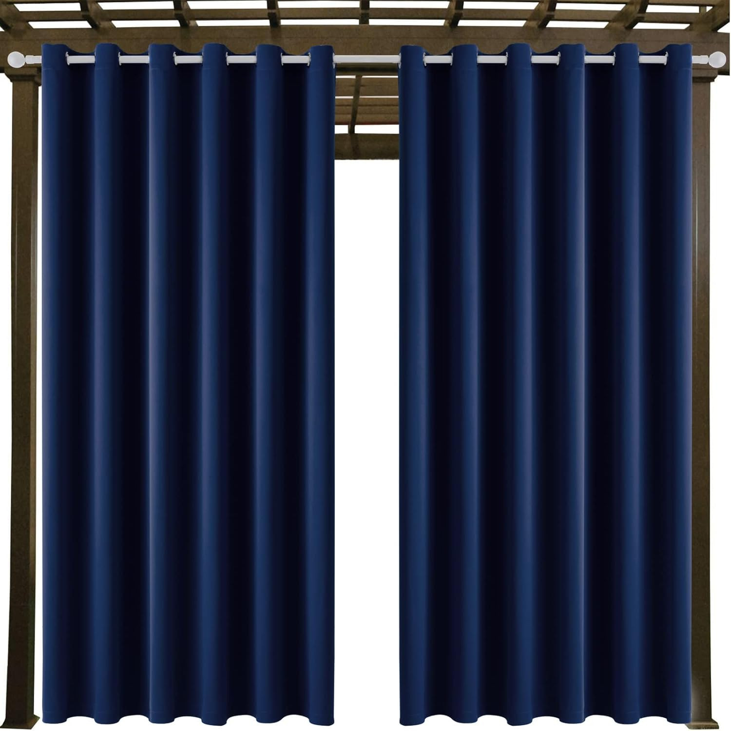 Water Proof outside Curtains with Grommet Top for Porch, W84 X L95 Thermal Insul
