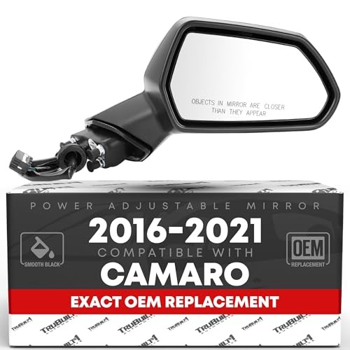 Replacement – Compatible with 2016-2021 Chevrolet Camaro Passenger Side Mirror