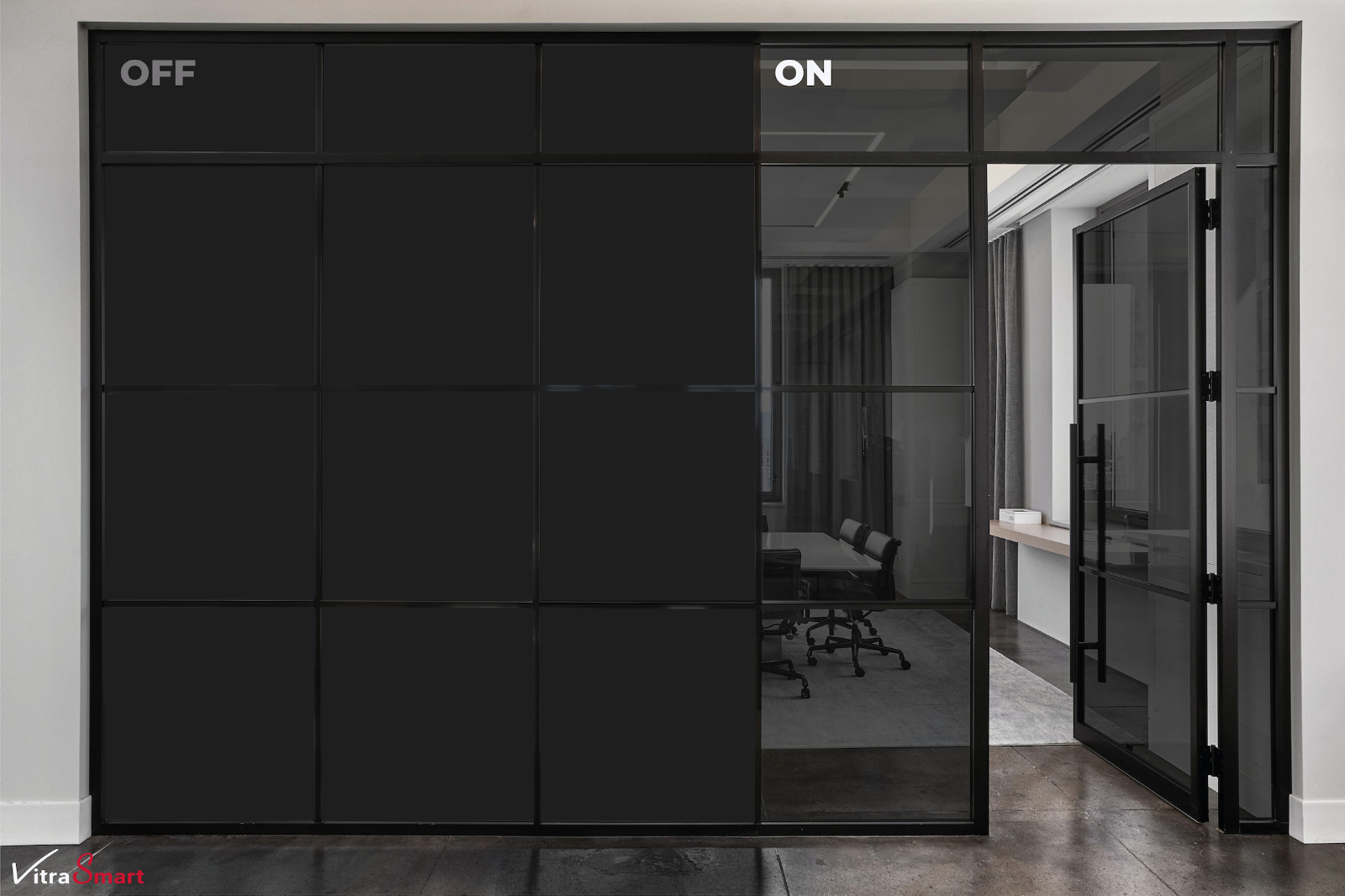 Black Window Privacy Film PDLC Smart Film Self Adhesive Switchable Smart Tint
