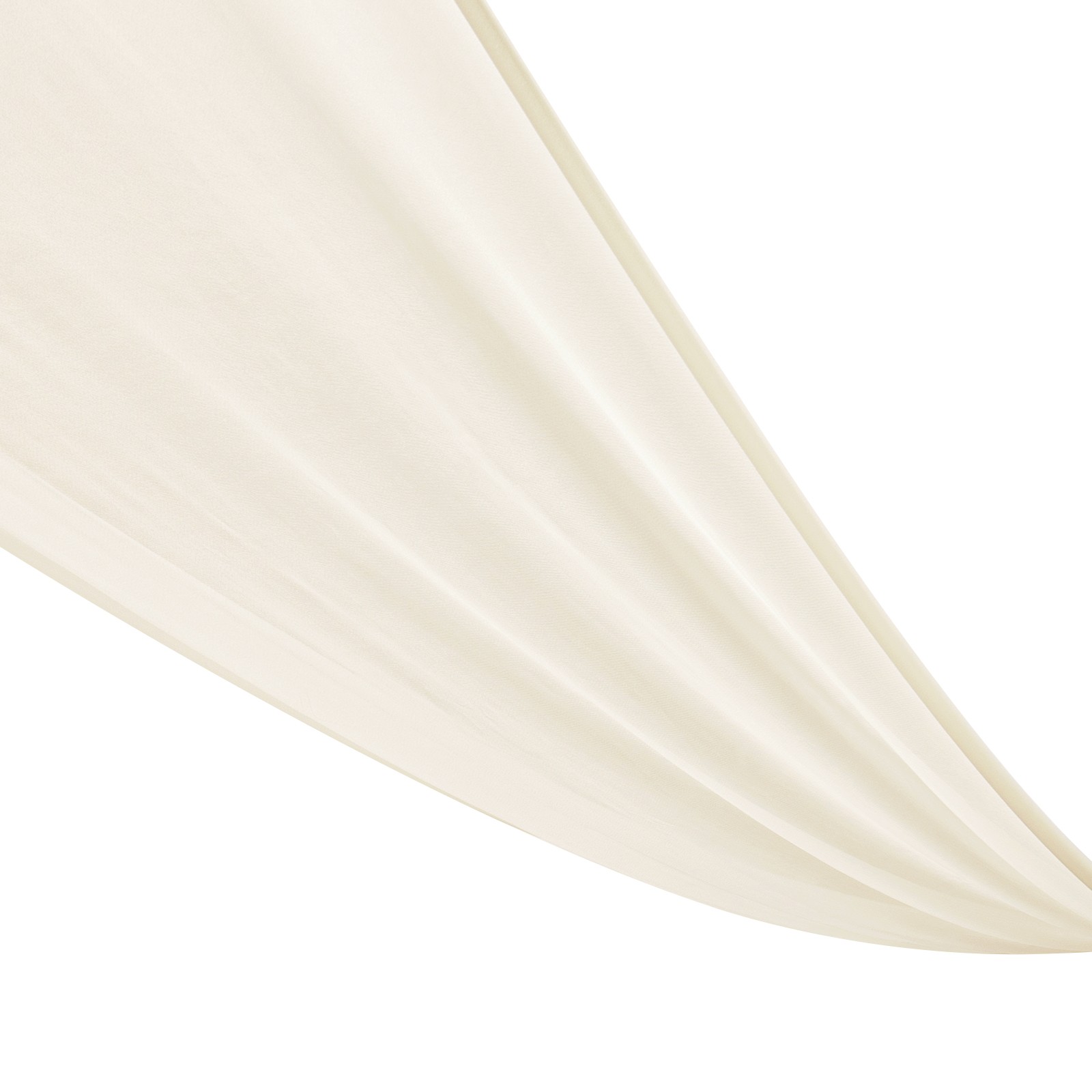 Beige 6pcs 5 x 20ft Professional Sheer Ceiling Curtain Drapes Party Decorations