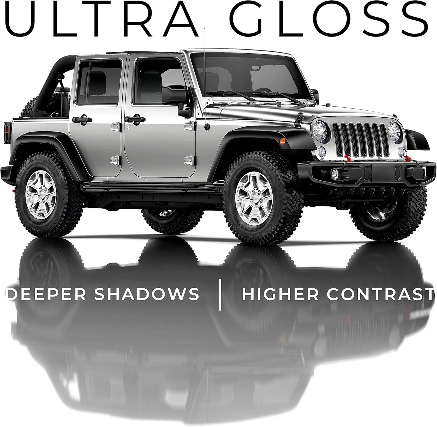 VViViD+ Ultra Gloss Silver Metallic Vinyl Car Wrap Premium Paint Replacement Fil