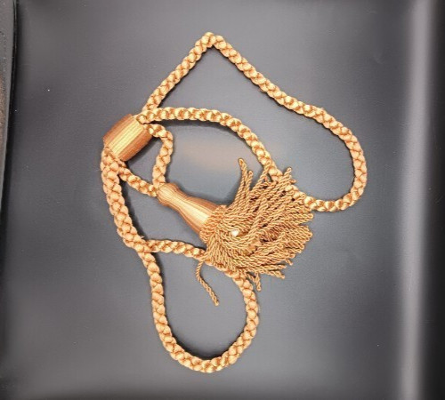 Tassel Tiebacks, Gold – Six Pieces – Pre-owned – 22 1/2 inches