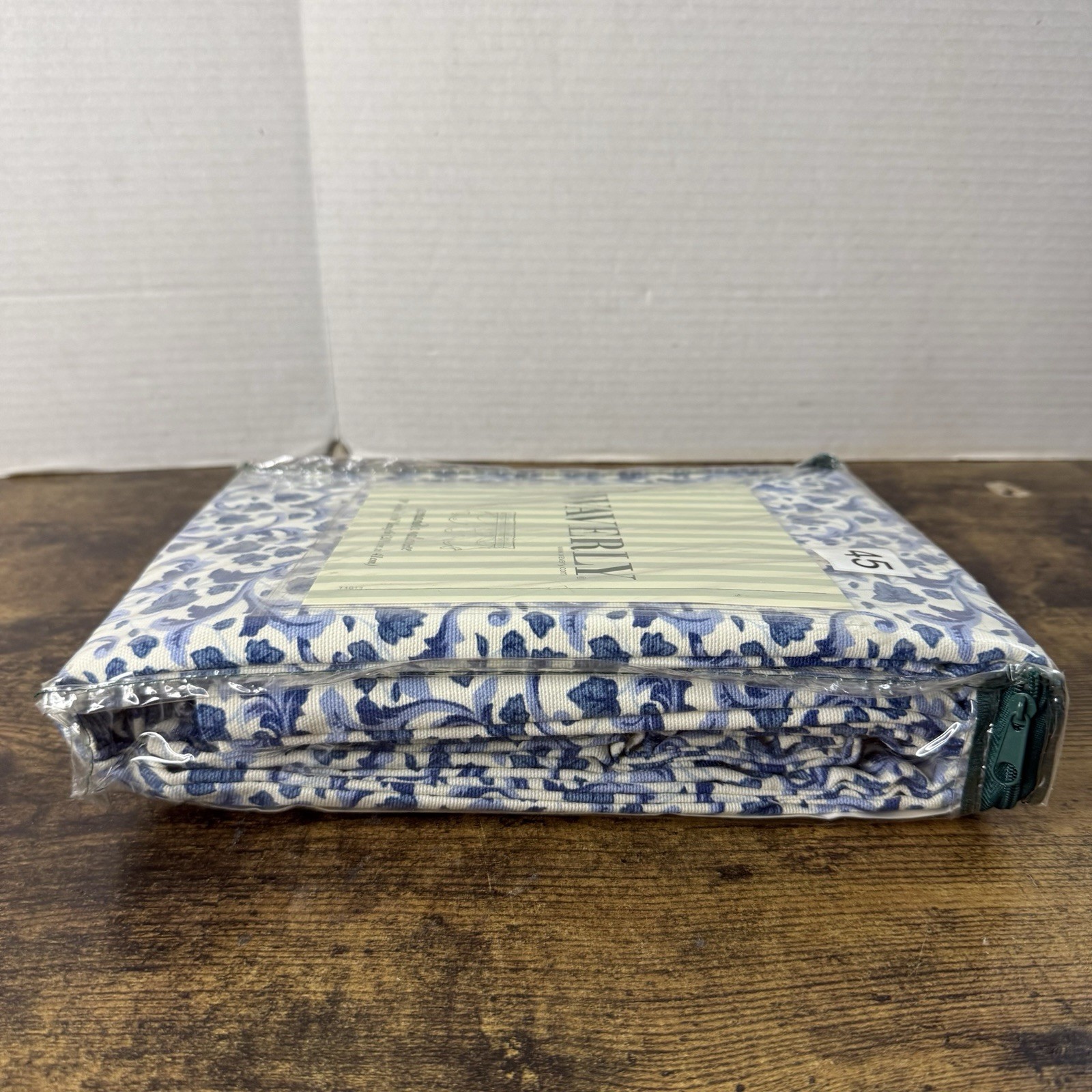 Waverly Amanda Window Valance Kerry Delft Blue White Floral 79 x 16 Cottage Core