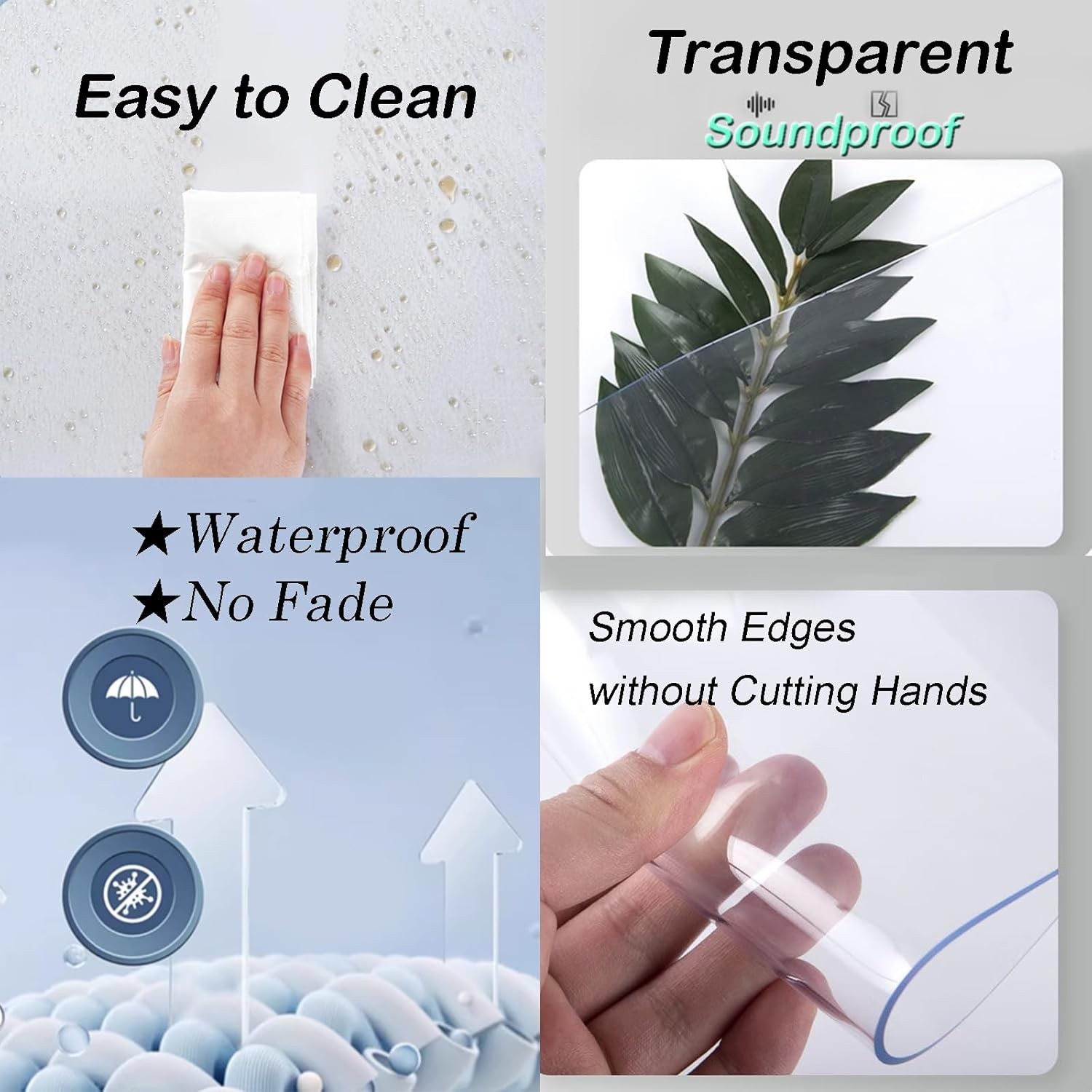 Plastic Door Curtain Strips for Warehouse Freezer Garage Kitchen 7 Pack