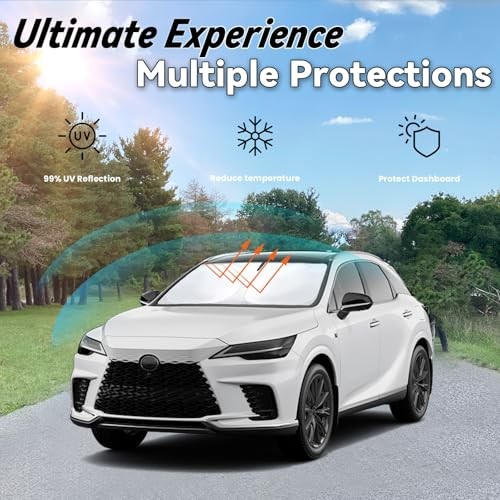 Windshield Sun Shade for Lexus RX 2010-2015, 2023 For RX 2023-2024 2010-2015