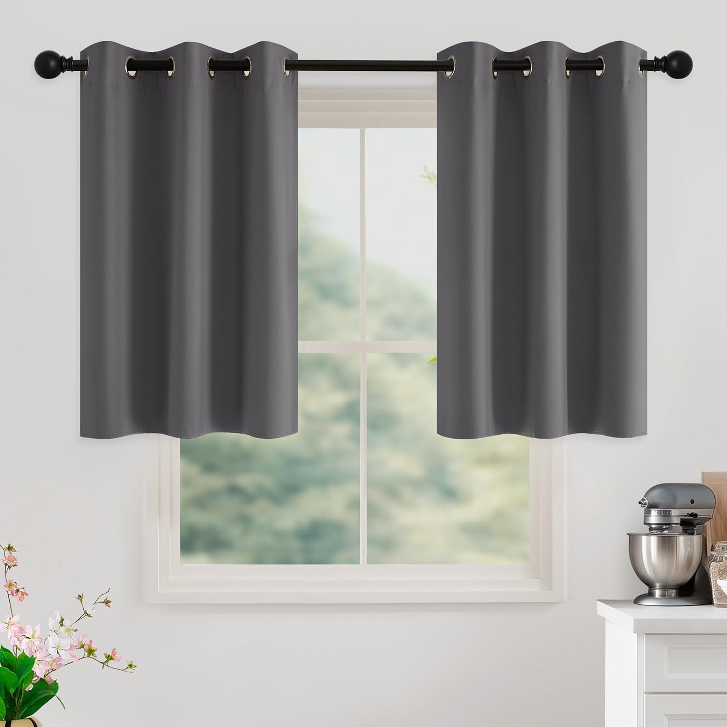 Contemporary Grey Blackout Drapes – 36