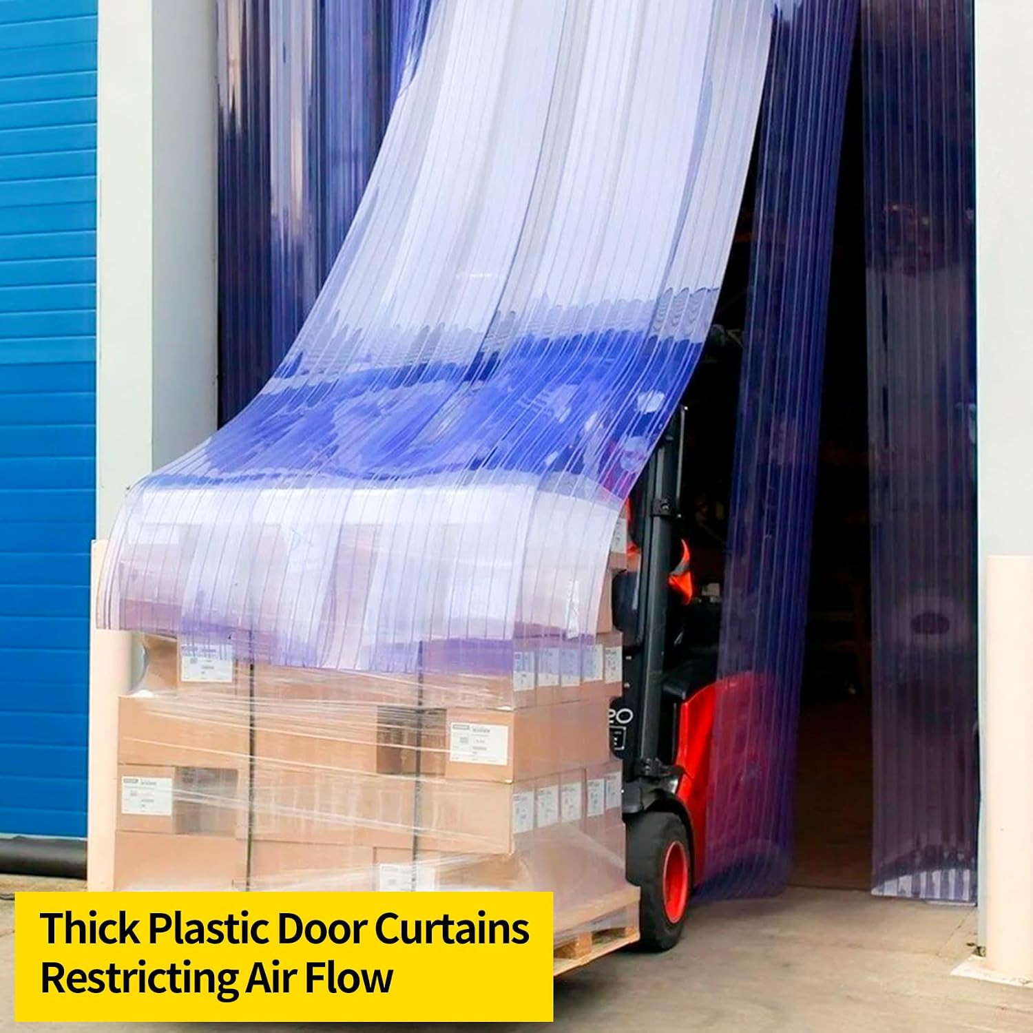 Commercial Freezer Curtain Replacement – 8 Inch X 8 Feet PVC Clear Vinyl Door St