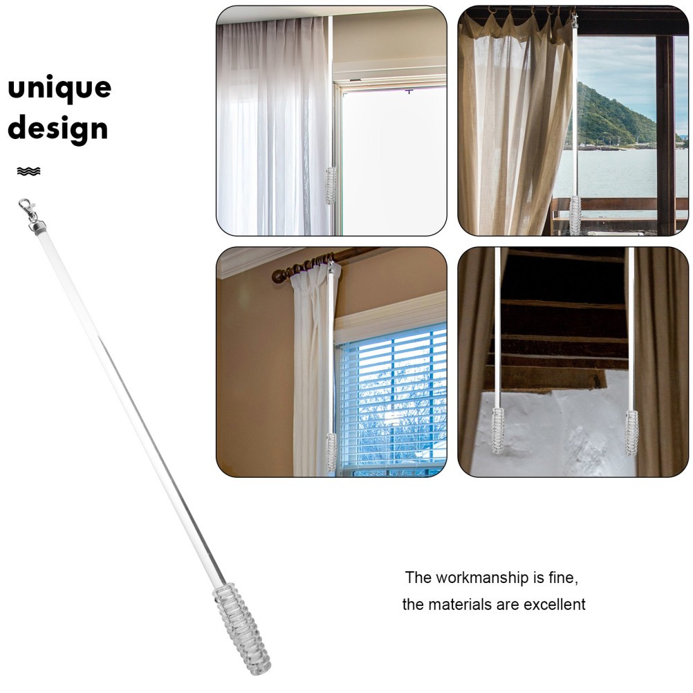 Blind Replacement Parts Iron Transparent Pulling Blinds 1Pcs 22.01X0.79X0.79In