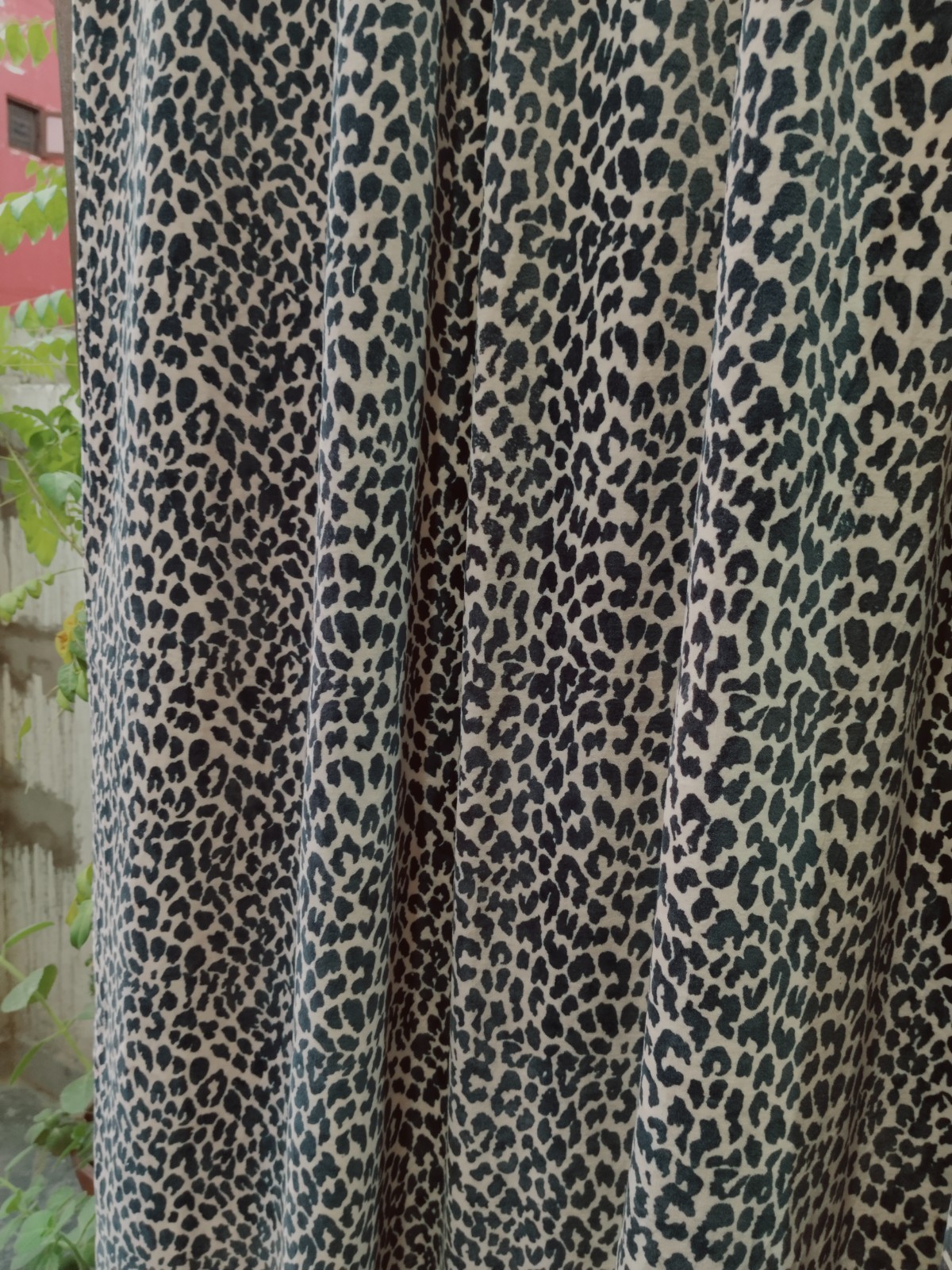 Leopard Print Velvet Curtain: Boho Safari, bedroom ,living room brand new design