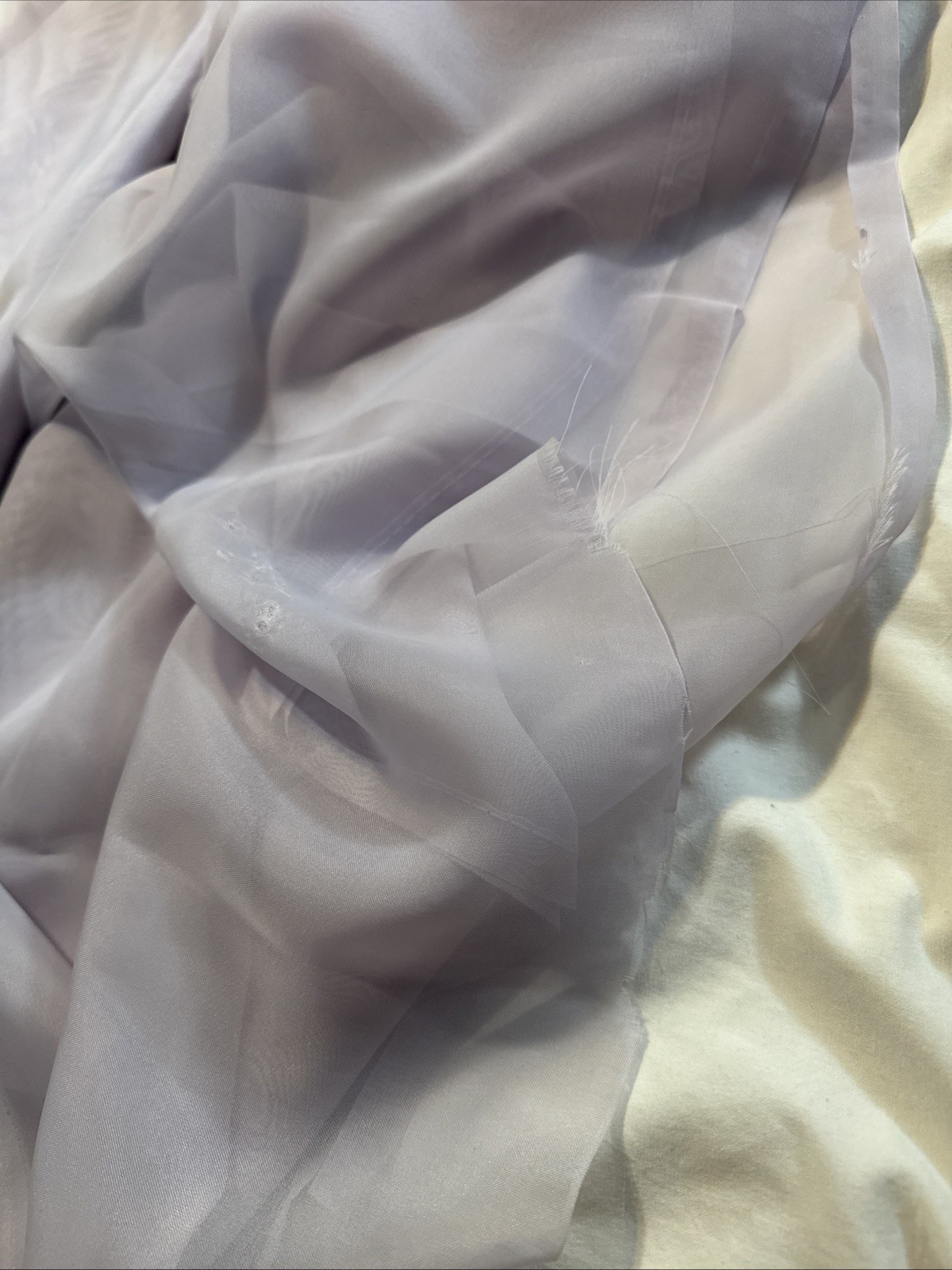 Window Sheer Voile Scarf Valance, Decorative Curtains Lt Purple 3 Piece