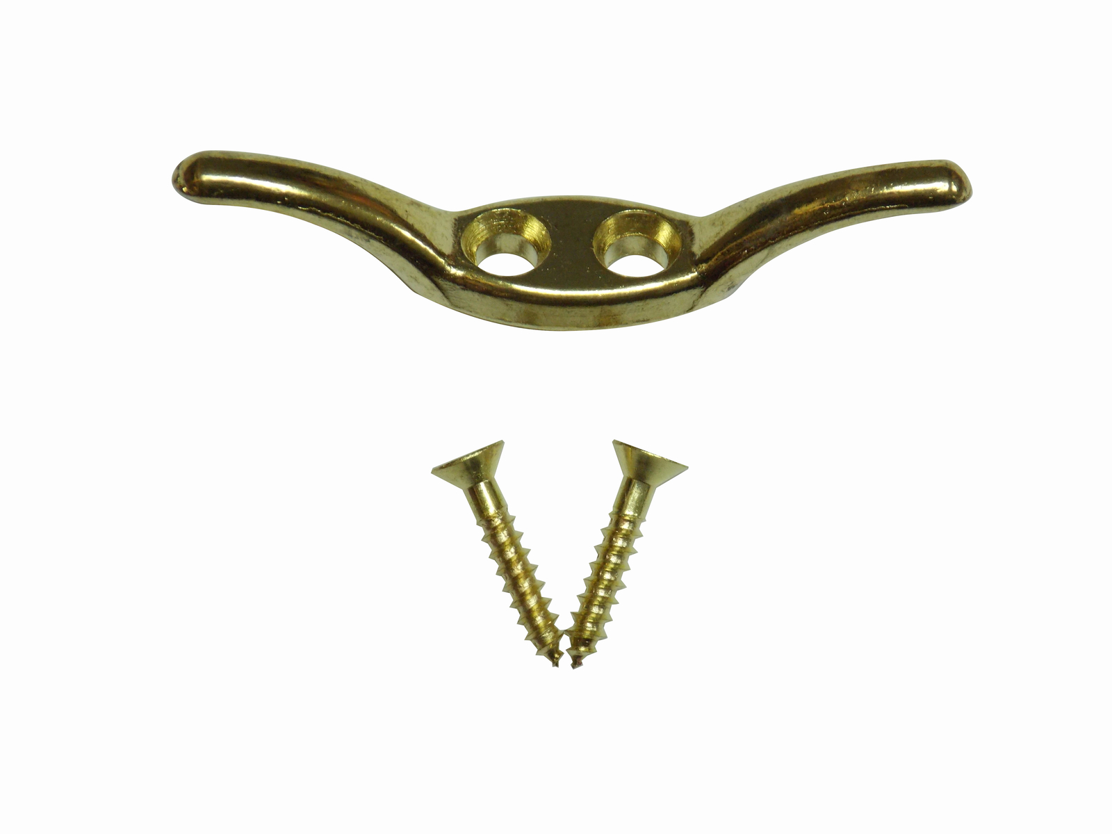 2 1/2″ Shiny Brass METAL CORD CLEAT for Woven Woods, Roman and Pleated Shades
