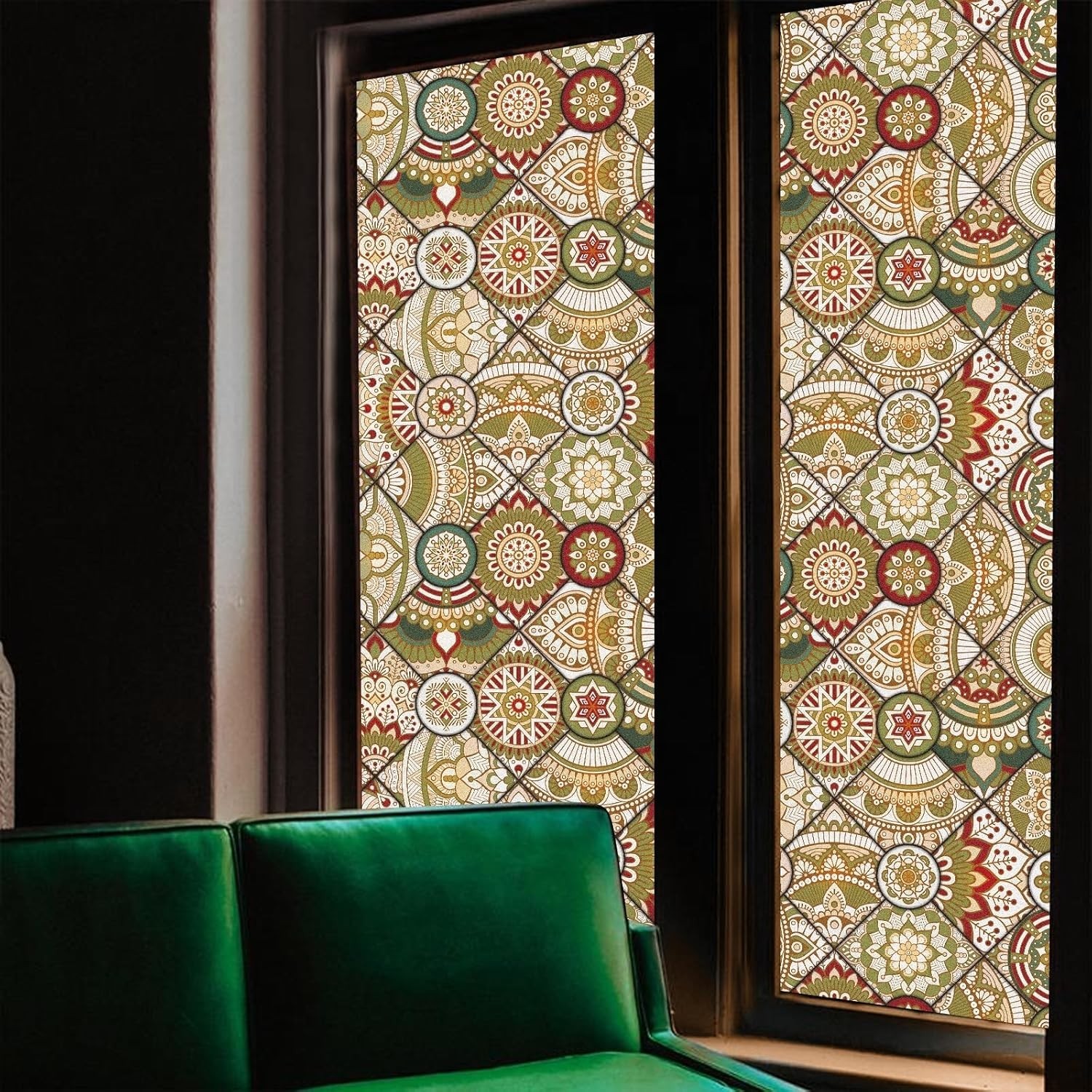 Privacy Decorative Window Film for Home Non-Adhesive Frosted Static Cling Bathro