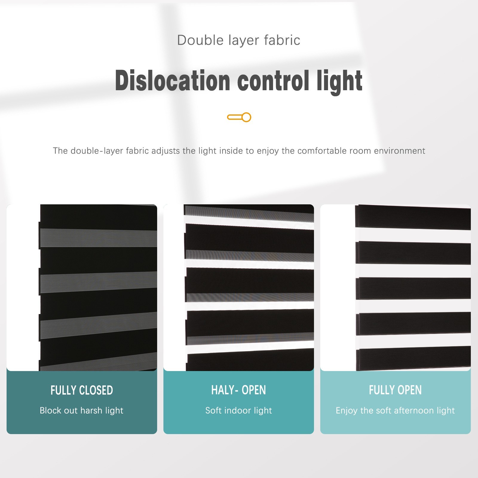 Changshade CUSTOM Motorized Zebra Blinds Horizontal Roller Shade Window shades