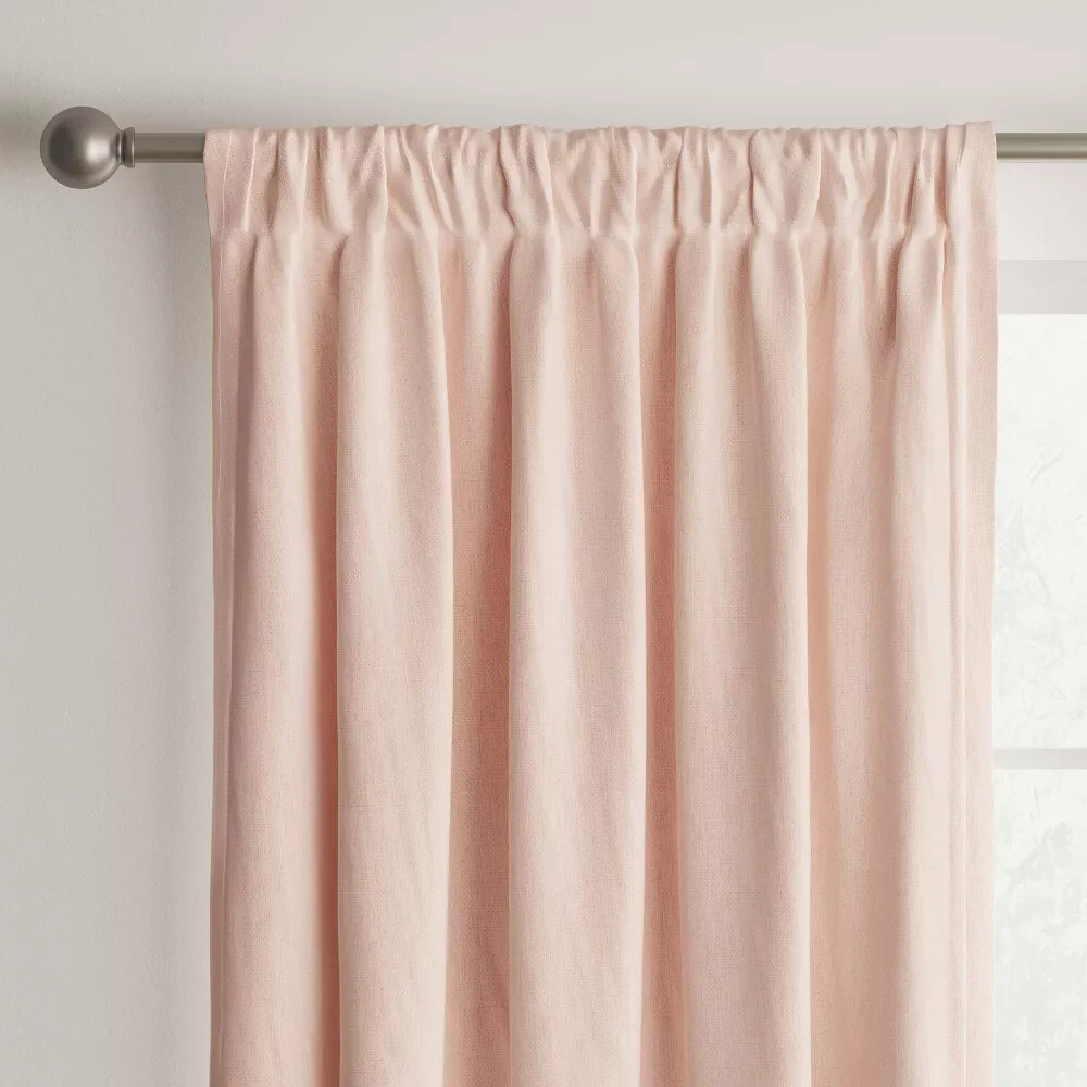 ⚡️1 pc Room Darkening Heathered Window Curtain Panel – Room Essentials ~ Pink