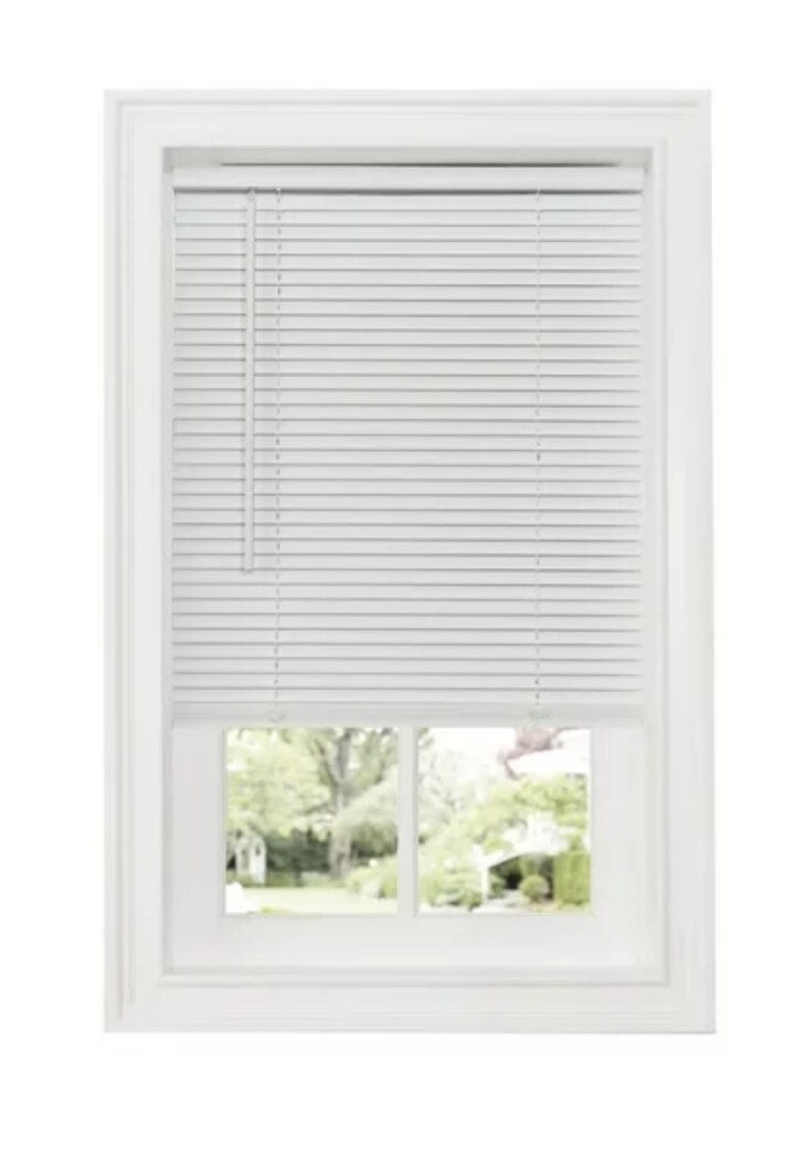 Achim Cordless GII Deluxe Sundown 1″ Room Darkening Mini Blind White 35″ X 64″